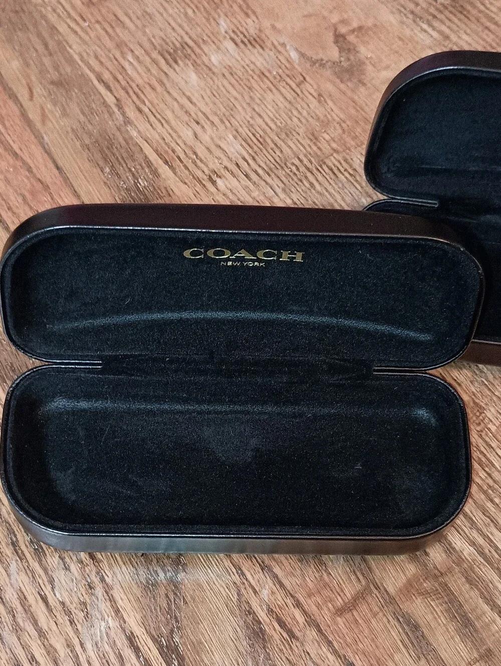 Coach Brand Set Of Hard Eyeglass Cases Black